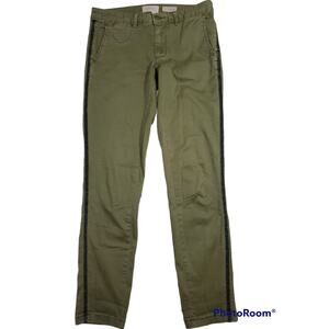 Chino by Anthropologie | Light Green Relaxed Chinos with Leg Trim  | Size 26